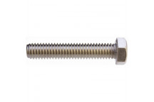 GALVANIZED HEXAGON SCREW SET 10X50MM 5PER PACK
