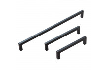 D HOLLOW BLACK SQUARE HANDLE 12MM 192MM