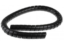 HIC BLACK PLASTIC CABLE SPIRAL WRAP 1.8M