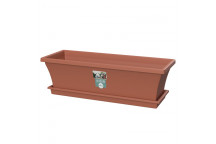 SEBOR NAMIB DUNE PLASTIC SILL PLANTER AND SAUCER 50CM