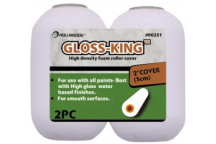 REFILL PAINT ROLLER FOAM GLOSS 00251 50MM 2PC ROLLINGDOG