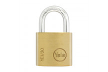 YALE ESSENTIAL SOLID BRASS PADLOCK 30MM