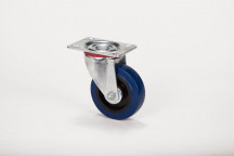 RUBBER GREY SWIVEL PLATE CASTOR 22SERIES 100MM