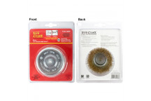TORK CRAFT WIRE CUP BRUSH SHAFT BLISTER 80MM X 6MM