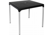 CHELSEA BLACK POLYPROPYLENE TABLE 800X735X800MM