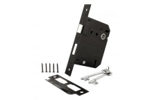 LOCK BODY 2 LEVER  BLE22959-76BL-1 STEEL MATT BLACK  BBL