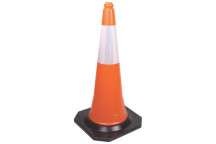 PINNACLE TRAFFIC CONE WITH REFLECTIVE STRIPE 750MM
