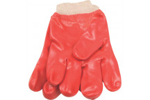 MATSAFE GLOVE PVC RED KNIT CUFF 27CM