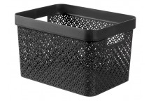 TERRAZZO BLACK STORAGE BASKET 17L