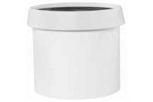 WHITE POLYPROPYLENE SINGLE SOCKET 110MM