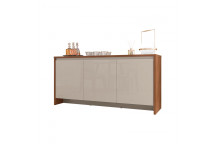 MADRID CEDAR OFF WHITE HIGH GLOSS BUFFET CABINET 3XDOOR 1DRAWER
