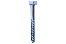 SAFETOP ZINC HEXAGON COACH SCREW 8X50MM 20PIECE