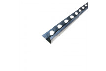 ALUMINIUM CONTRACTOR ROUND EDGE TRIM TILE  12MM X 2.5M