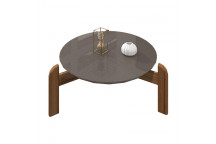 LIZZ PEAR GREY HIGH GLOSS COFFEE TABLE