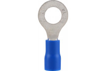 RUWAG PRE-INS RING TERMINAL BLUE 8MM 8 PER PACK