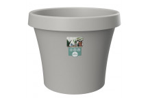 SEBOR LIGHT GREY PLASTIC POT 30CM