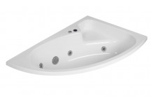 SALINA WHITE BATH SPA 6 JETS RIGHT HAND 1500 X 960