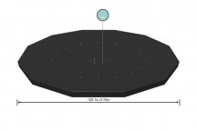 BESTWAY ROUND FRAME POOL COVER 366CM
