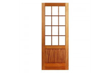 SWARTLAND TOP PANE 12 GLASS HAPPY ENTRANCE DOOR WOOD.