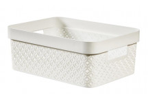 TERRAZZO WHITE STORAGE BASKET 11L