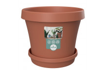 SEBO NAMIB DUNE PLASTIC POT AND SAUCER SET 15CM