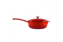 CHEF SAUCE PAN & LID (24CM)(C/I)(RED)