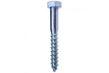 SAFETOP ZINC HEXAGON COACH SCREW 8X40MM 5PIECE