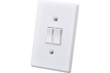 ELECTRICMATE WHITE 2LEVER 2WAY STEEL SWITCH 50X100MM