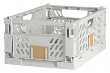 BOX STORAGE 72180 FOLDABLE LIGHT GREY 50X33X20CM