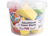 EDUCATIONAL BUILD CRAFT FOAM BLOCK 16PIECE