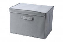 LARGE GREY STORAGE BOX WITH LID