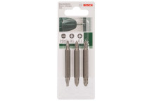 THE BOSCH DOUBLE END SCREWDRIVER BIT SET IS DESIGNED FOR VERSATILITY AND DURABIL