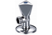 CHROME PLATED HEAVY PATTERN ANGLE VALVE 15X15MM