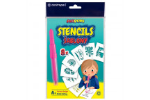 MIXED DESIGN KIDDIES STENCIL 5PIECE