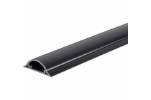 GREY HALF MOON TRUNKING WITH DOUBLE SIDED TYPE 50MM X 15MM X 2M