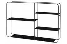 3 SHELVES IN WALL SHELVE FRAME 57X40X10CM