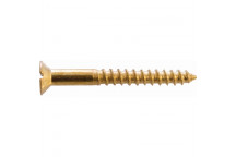 SCREW WOOD BRASS CSK 5.0X30MM 25PP
