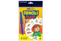 JUNIOR DESIGN KIDDIES STENCIL 8PIECE