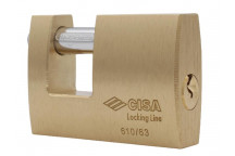 CISA BRASS INSURANCE PADLOCK 63MM
