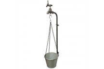 BUCKET ON TAP BROWN PLANT WALL HOLDER 16X17X67CM