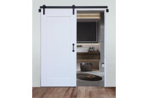 ALPINE WHITE 2 SIDES BARN DOOR INCLUDING TRACK, ACCESSORIES AND HANDLES 2050X930