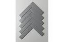 LIGHT GREY HERRINGBONE MATT AND GLOSS MOSAIC 287X213MM