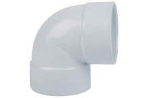 WHITE PVC PLAIN BEND 90 DEGREE 50MM SABS