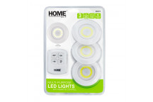 BATTERY-OPERATED REMOTE-CONTROL ROUND LED LIGHT 3PACK