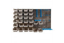 STORAGE BIN KIT WITH BACKPLATES 43PIECE