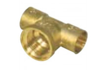 TEE FEMALE BRASS COMPRESSION 15MMX15MMX1/2\'\'