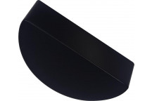 MATT BLACK HALF ROUND CUP HANDLE 32MM