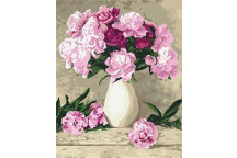 PAINT BY NUMBERS DELICATE PEONIES