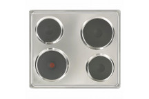HOB DEFY STAINLESS STEEL SOLID SLIMLINE 4PLATE WITH NO CONTREOL PANEL     60CM