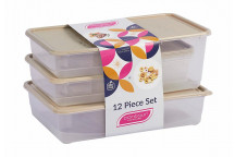 CONTOUR KALAHARI PLASTIC CONTAINER SET 12 PIECE